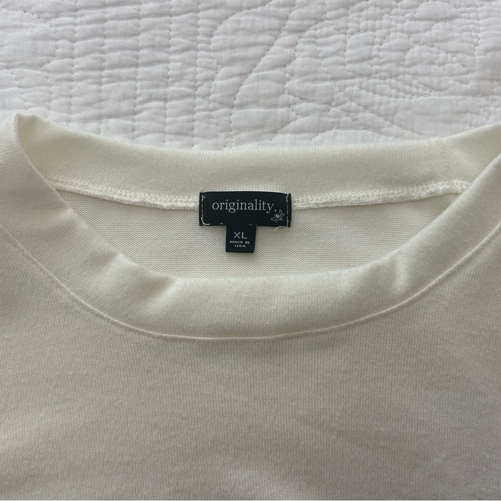 off-white flowy shirt